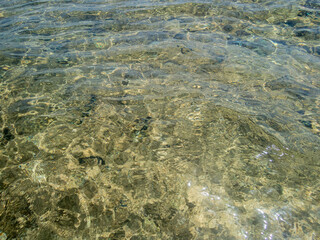 Abstract reflection on water in the sea
