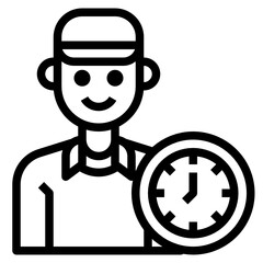 Delivery outline icon