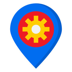 place flat style icon