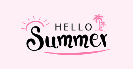 Fototapeta premium Hello Summer