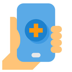 Obraz premium Call flat icon