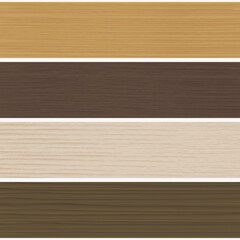 set of illustrations for backgrounds in four different wood grain textures.