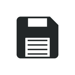 Save disk icon. Old floppy disc symbol. Copy sign. Web interface and application logo. Vector illustration image. 