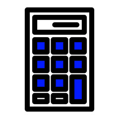 calculator icon lineal style vector illustration 
