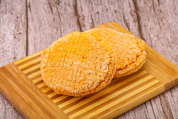 Raw chicken cutlet for roast