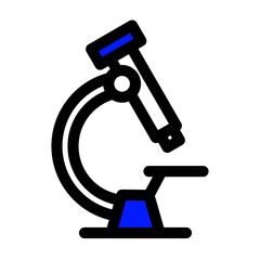 microscope icon lineal style vector illustration 