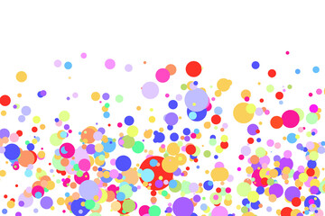 Light multicolor background, colorful vector texture with circles. Splash effect banner. Glitter silver dot abstract illustration with blurred drops of rain. Pattern for web page, banner,poster, card