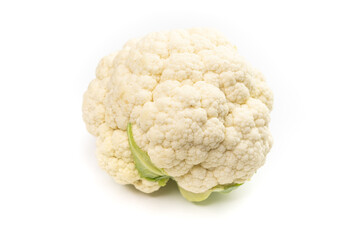 Cauliflower isolated on a white background with clipping path