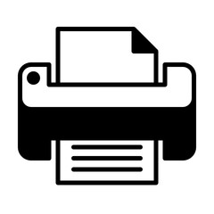 Glyph printer icon