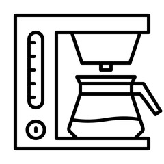 Outline coffee machine icon
