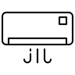 Outline air conditioner icon