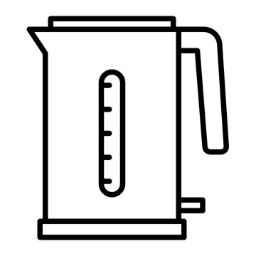 Outline electric kattle icon