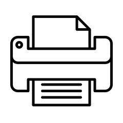 Outline printer icon