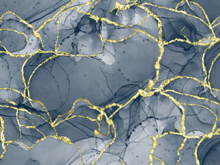 Abstract alcohol ink texture marble style background.