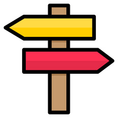 direction color line style icon