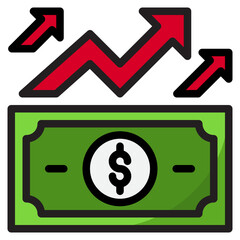profit color line style icon