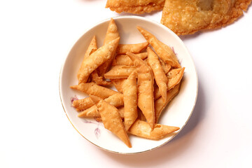 Salty Namak Para is an Indian, Pakistani and Bangladeshi Snack Bakery Food, Which is Crispy and Flaky.