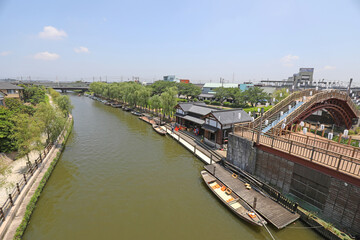 水郷潮来あやめ園　前川のろ舟