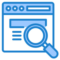 search blue style icon