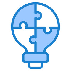 solution blue style icon