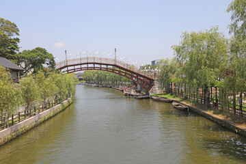 水郷潮来あやめ園　前川のろ舟