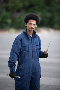Portrait of a machanic service man