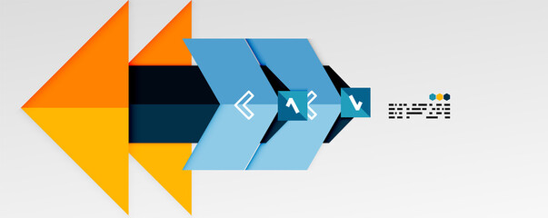 Shiny color triangles and geometric shapes vector abstract background