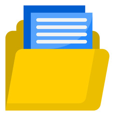 file flat style icon