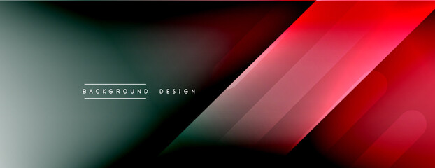 Dynamic lines abstract background. 3D shadow effects and fluid gradients. Modern overlapping forms