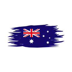 Australia flag icon logo design template