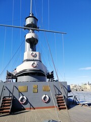 Saint Petersburg, Russia - March 24, 2021. command room of the Cruiser Aurora. © Helen Pitt