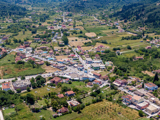 Fototapeta na wymiar Aerial view of Sidari in North Corfu Greece 