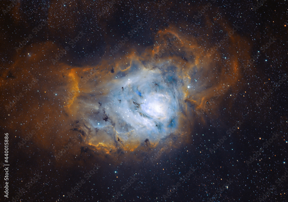 Wall mural the lagoon nebula (messier 8)