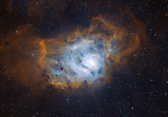 The Lagoon nebula (Messier 8) - obrazy, fototapety, plakaty