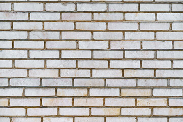 White old brick wall background, copy space