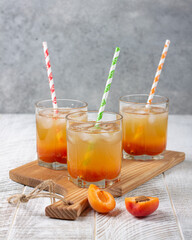 Apricot lemonade for your friends company