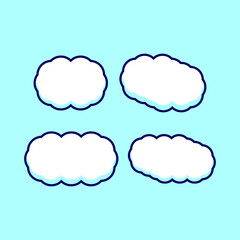 set of clouds