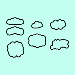 set of clouds