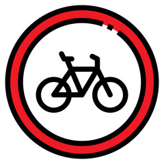 Fototapeta premium bike sign