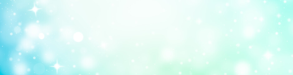 abstract green background with light bokeh background for winter background