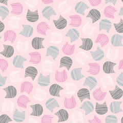 cats pattern color