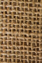 Gros plan des mailles, fibre de toile de jute