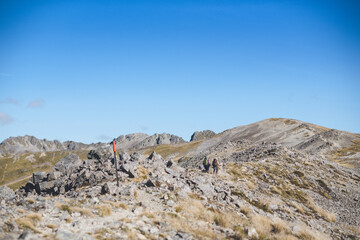 Angelus Hut tracks and routes on Nelson Lakes National Park, New Zealand