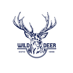 Deer vector illustration design, perfect for tshirt design and deer hunter club logo