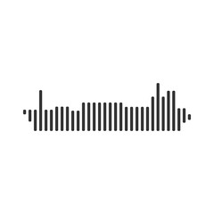 Ship black barcode line icon vector on white background.