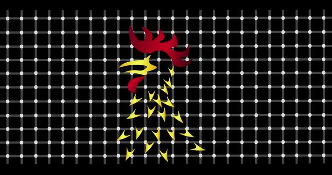 animated chicken life illusion for human food