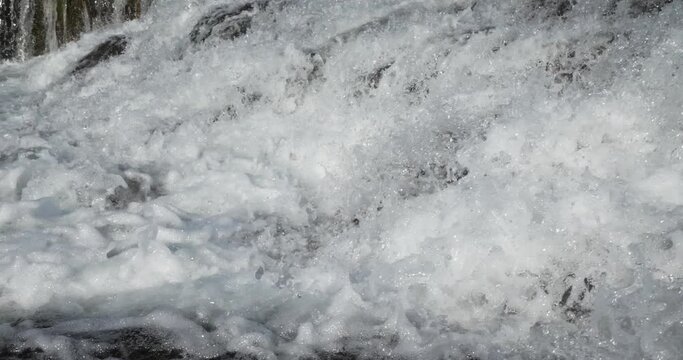 The Sautadet waterfalls, river Ceze, La Roque sur Ceze, Gard department,Occitanie, France