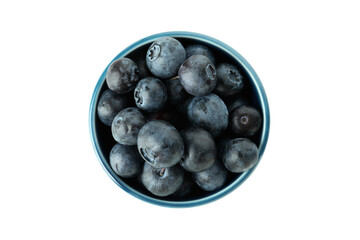 Fresh delicious blueberry isolated on white background