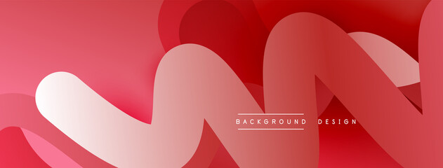 Abstract overlapping lines and circles geometric background with gradient colors