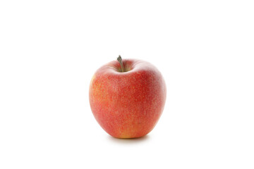 Ripe red apple isolated on white background